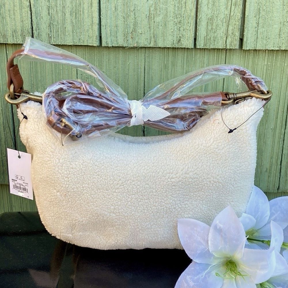 Women’s Sonoma Zuri High Pile Fleece Faux Fur Shoulder Bag Purse